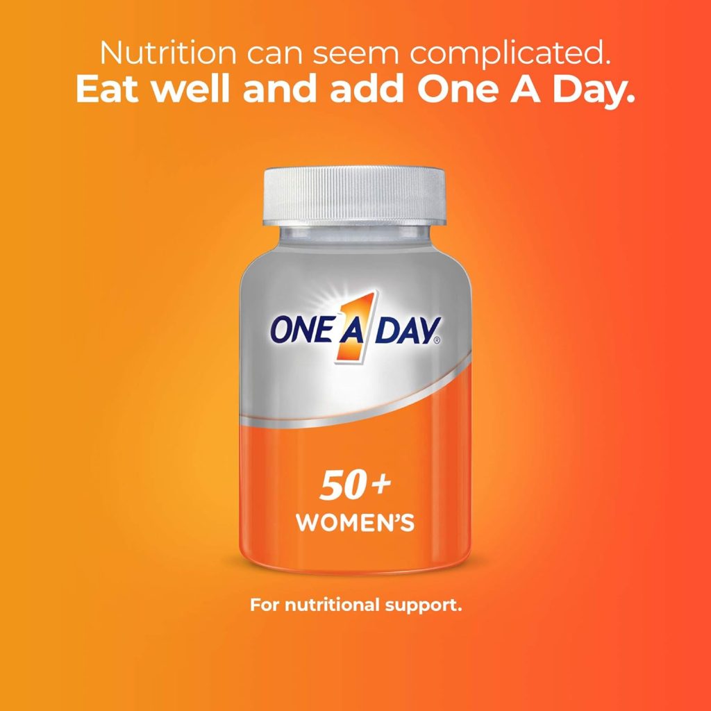 One A Day Men’s 50+ Healthy Advantage Multivitamin, Multivitamin for Men with Vitamins A, C, E, B6, B12, Calcium and Vitamin D, Tablet, 200 Count (Pack of 1)