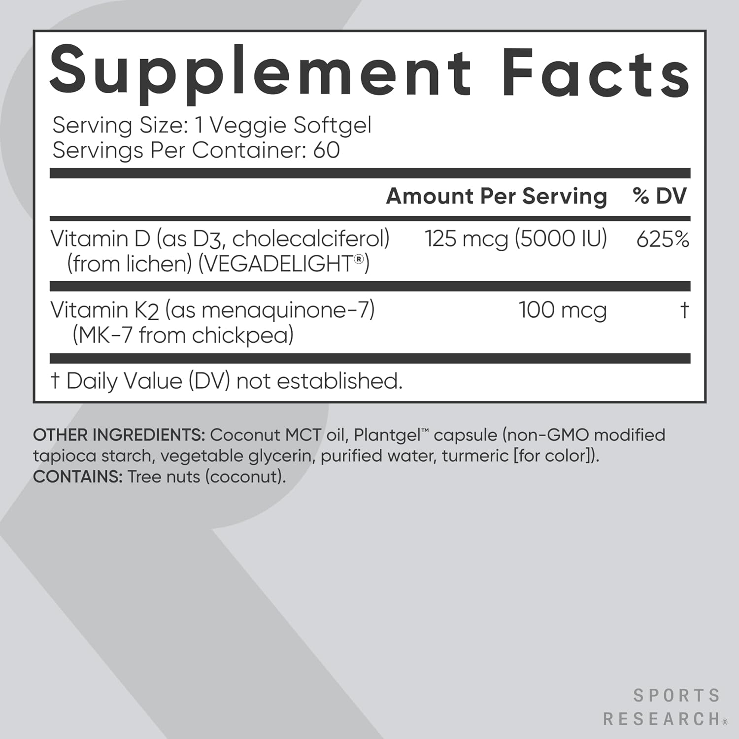 Sports Research Vitamin D3 K2 Review